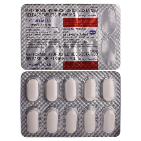 Buy Glycomet 850 mg 20tabs online