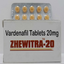 Image 1 - Sunrise Zhewitra Soft-20 - Sunrise Remedies buy online. Vardenafil